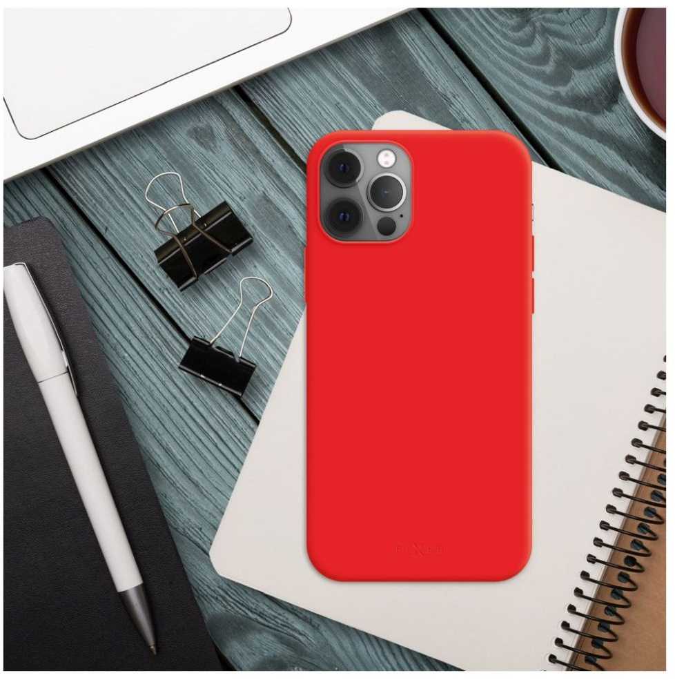 Dėklas Fixed Ištaisyta | Istorija | Galinis dangtelis | Samsung | Galaxy S25 Ultra | Guma | Raudona