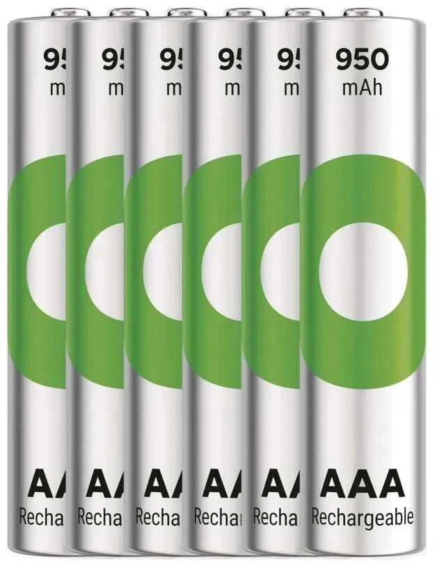 Rechargeable batteries GP ReCyko 950 AAA (HR03), 6 pcs