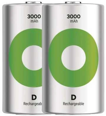 Gp Batteries Įkraunama Baterija - GP ReCyko R20 3 000 mAh 2 Vnt. Naujos