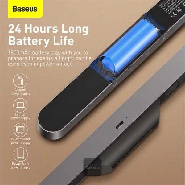 Baseus Magnetic Stepless lempa su jutikliniu skydeliu (pilka)