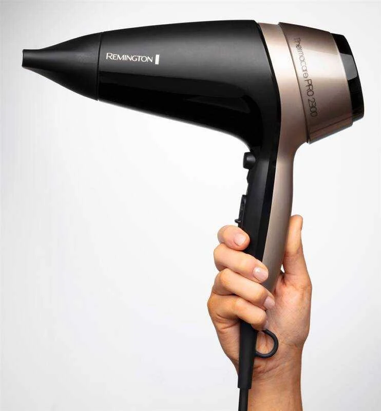 Remington | Plaukų džiovintuvas | Thermacare PRO 2300 D5715 | 2300 W | Number of temperature settings 3 | Ionic function | Diffuser nozzle | Juodas