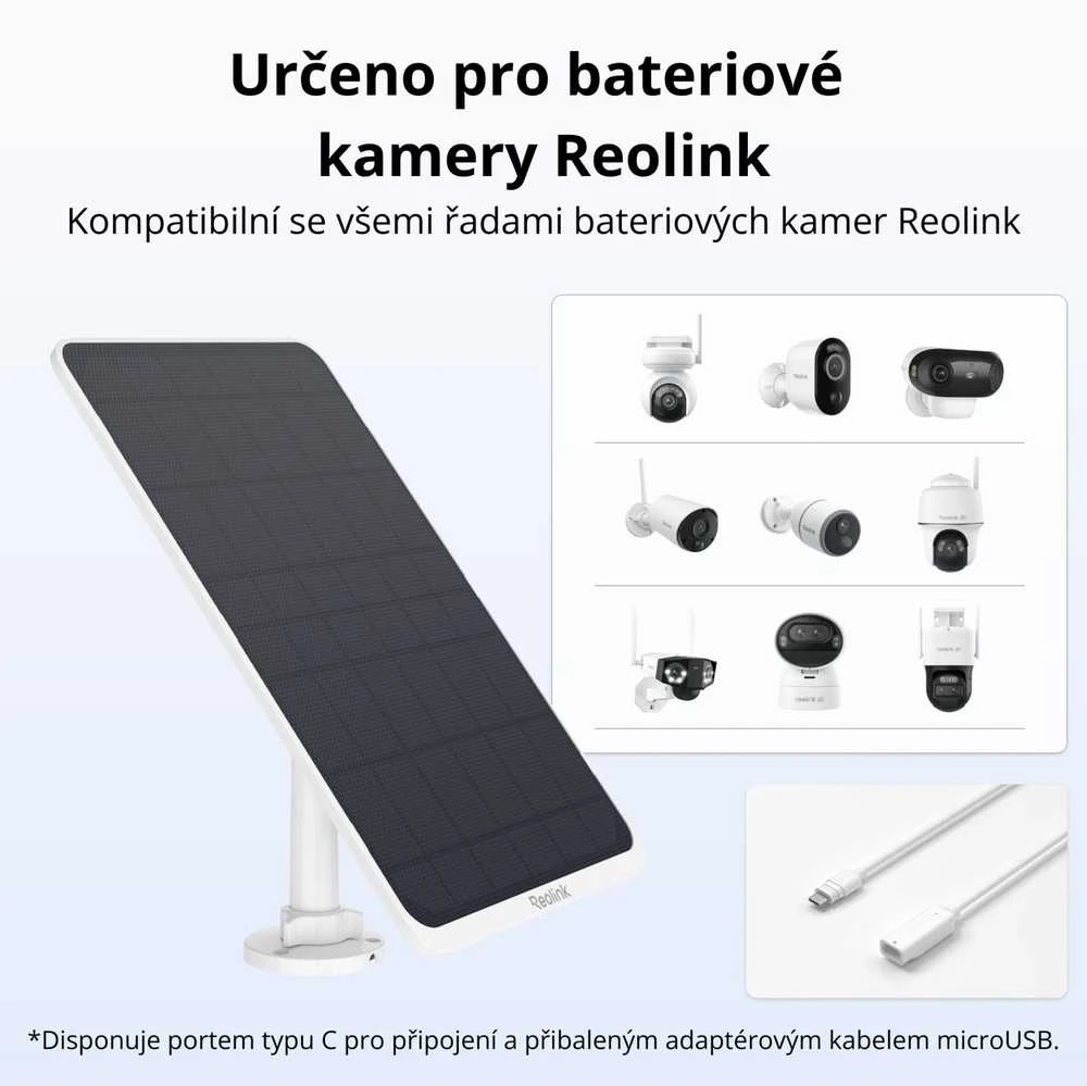 Reolink | Saulės modulis 3 | SP3-W | IP65