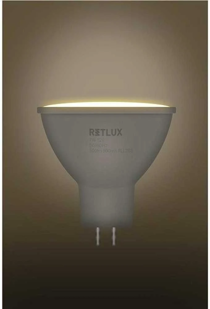RLL 420 GU5.3 taškinė lemputė 7W 12V WW RETLUX