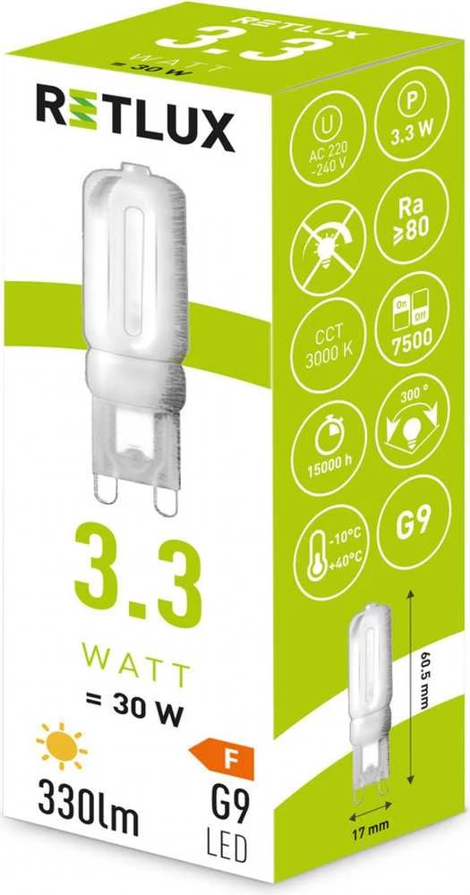 RLL 460 G9 3,3W LED WW RETLUX