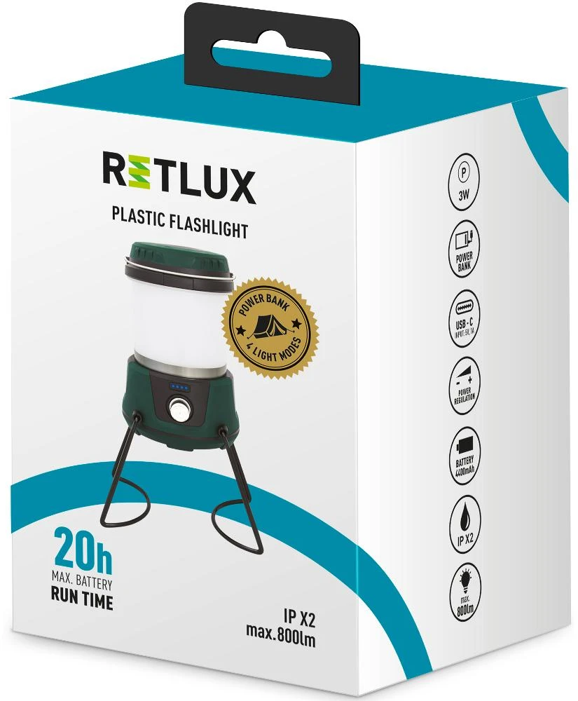 RPL 600 Lampka kempingowa +PB RETLUX