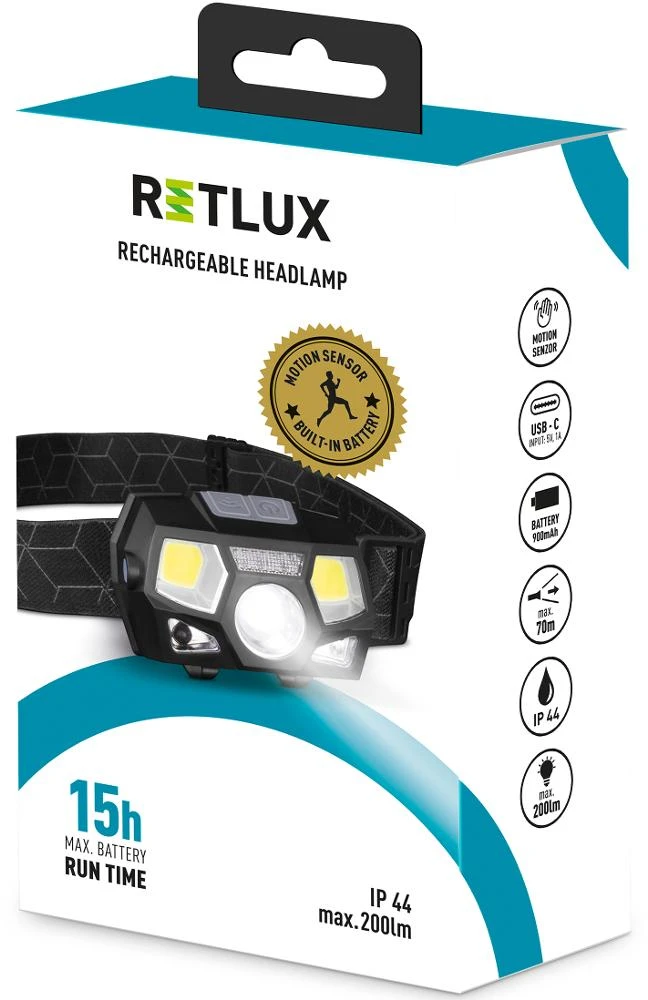 Retlux Priekinis žibintas