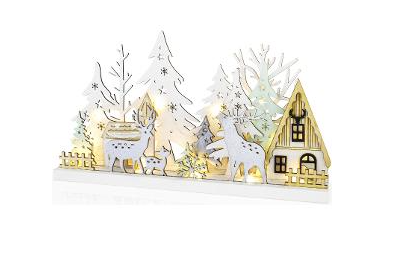 RXL 466 Žiemos miškas 33 cm 15LED WW RETLUX