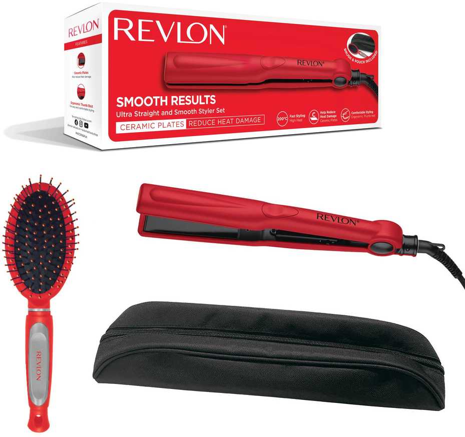 Revlon Smooth Results RVST2176 plaukų tiesintuvas, 3 vnt.