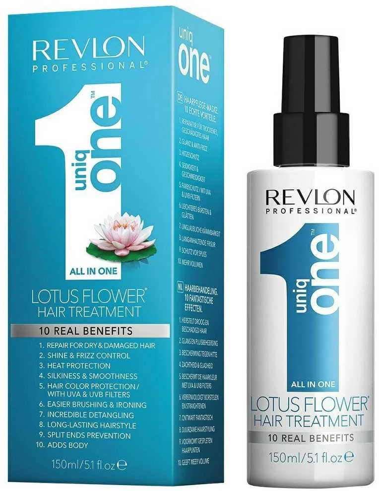 Purškiama plaukų kaukė Revlon Uniq One All In One Lotus Flower Hair Treatment 150ml
