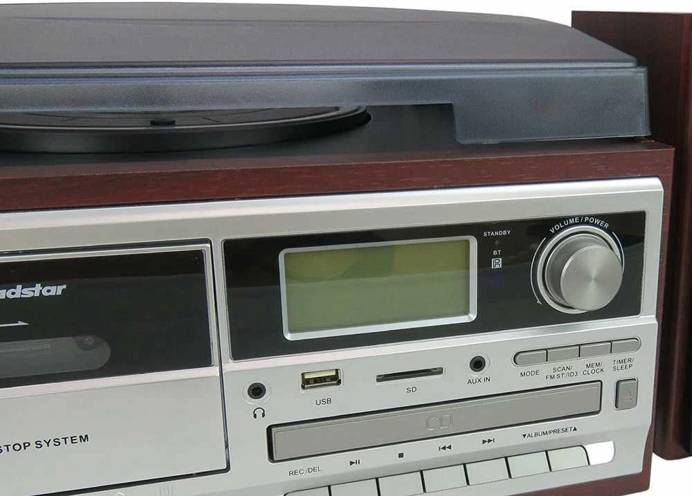 Muzikinis centras su plokštelių grotuvu Roadstar HIF-8892EBT