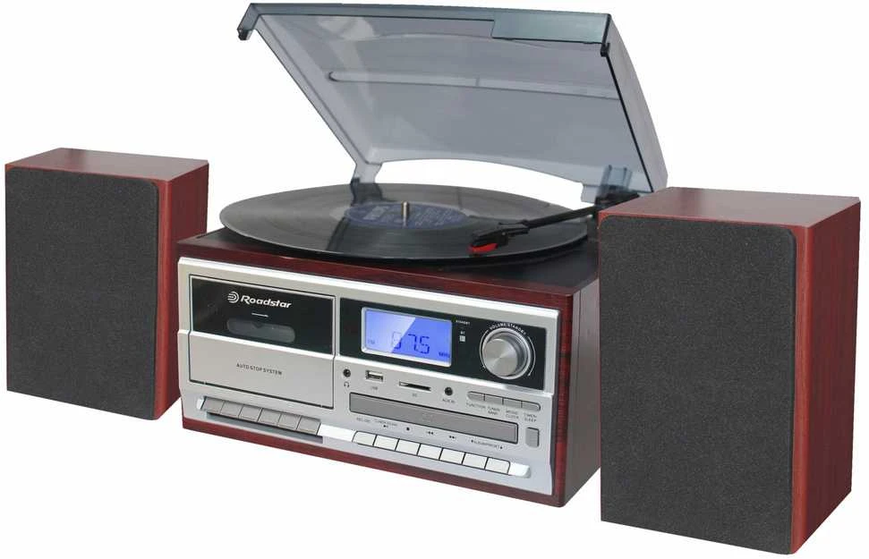 Muzikinis centras su plokštelių grotuvu Roadstar HIF-8892EBT