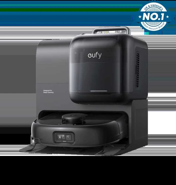 Nešiojamas valymo rinkinys su dulkių siurbliu-robotu Eufy Omni E28, Juodas