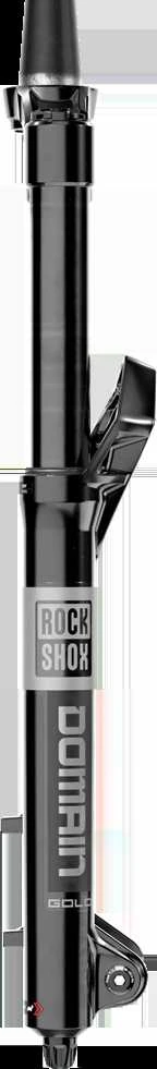 „RockShox Domain Gold“ izoliatorius RC3 – „Crown“ 29 colių „Boost“ 15x110 160 mm „Juodas aliuminio strypas C1“