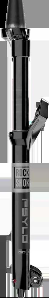 „RockShox Psylo Gold“ izoliatorius RC - „Crown“ 29"+ „Boost“ 15x110 150 mm Juodas aliuminio strypas Tp A1