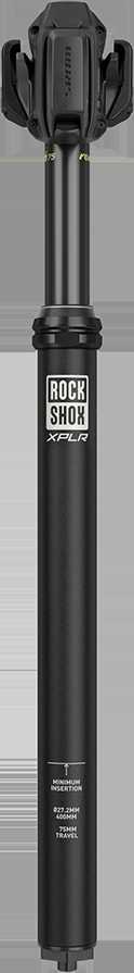 „RockShox REVERB AXS XPLR“ balnelio stovas, 27,2 mm, eiga 75 mm, 400 mm, A1