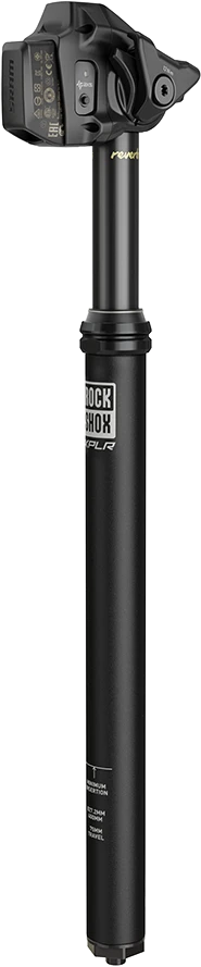 „RockShox REVERB AXS XPLR“ balnelio stovas, 27,2 mm, eiga 75 mm, 400 mm, A1