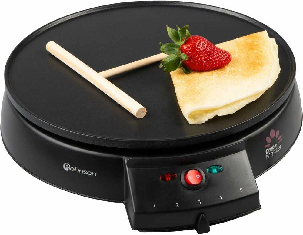 ROHNSON R-201 grilis su kreperio funkcija 1000 W, juodas