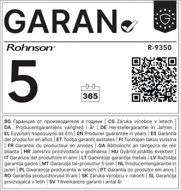Sausintuvas Rohnson R-9350 sunkiasvoris