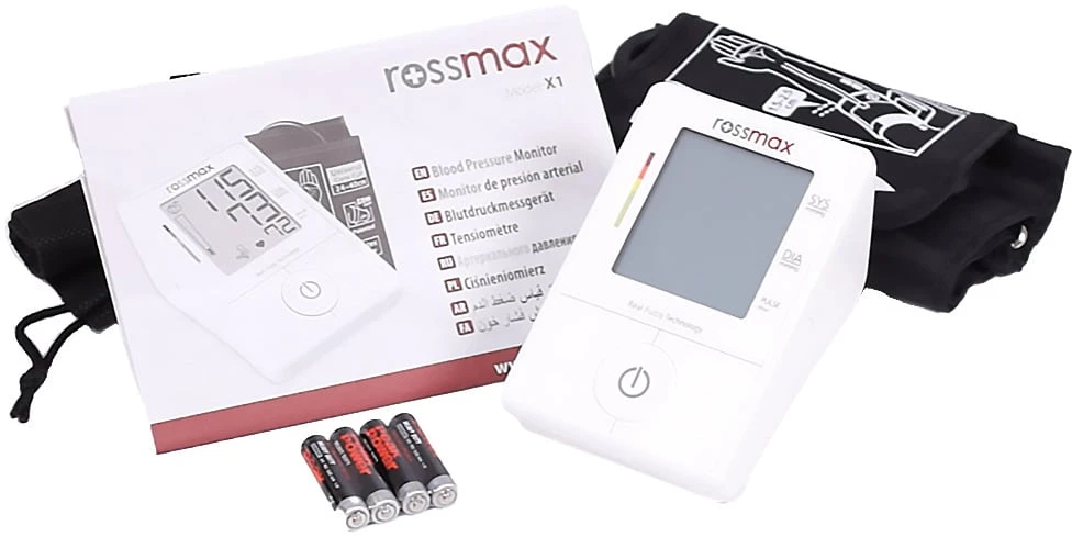Rossmax (Šveicarija) Kraujospūdžio matuoklis žastinis Rossmax X1 