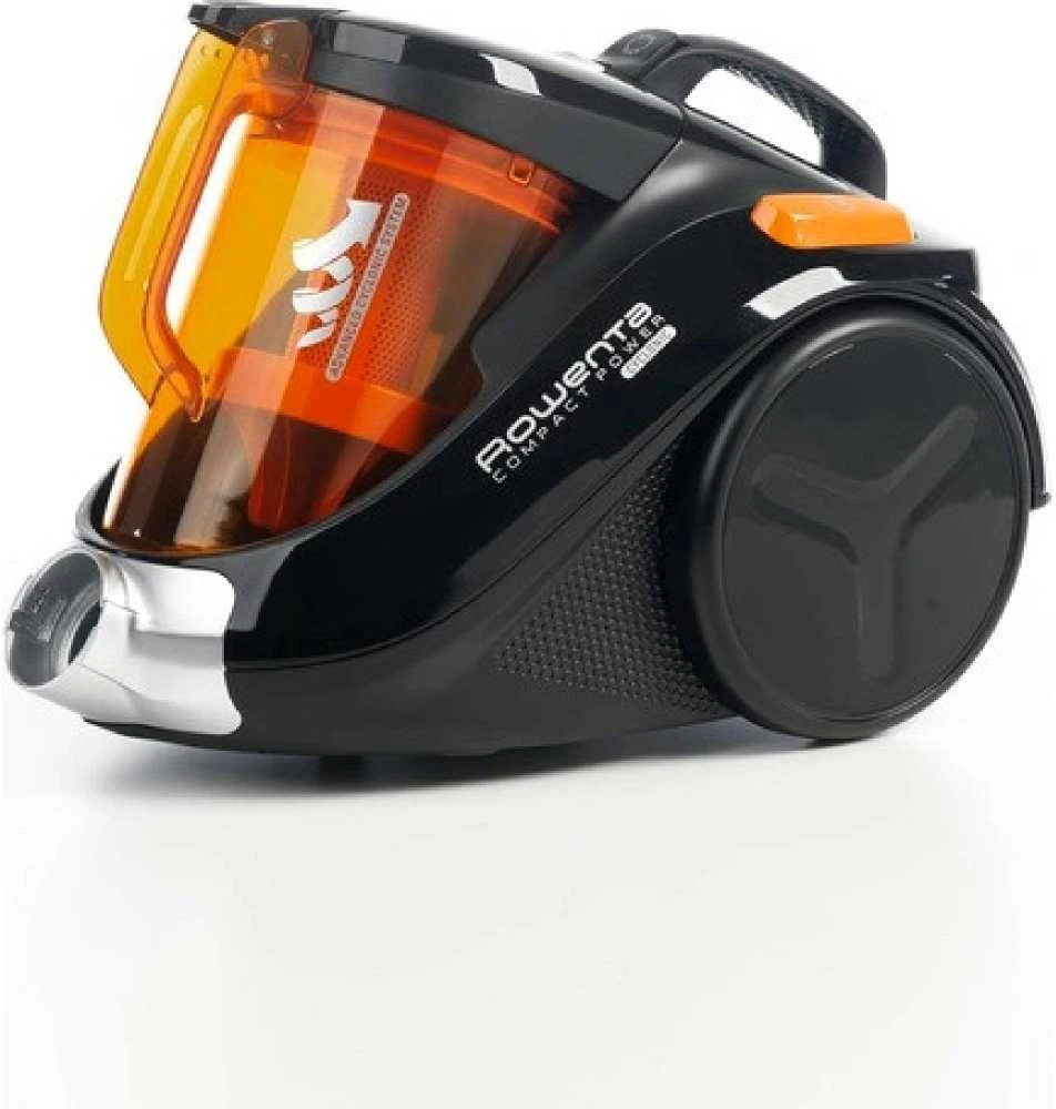 Rowenta RO3753EA dulkių siurblys be maišelio, sausas valymas, galia 750 W, dulkių talpa 1,5 l, 79 dB, juodas/oranžinis