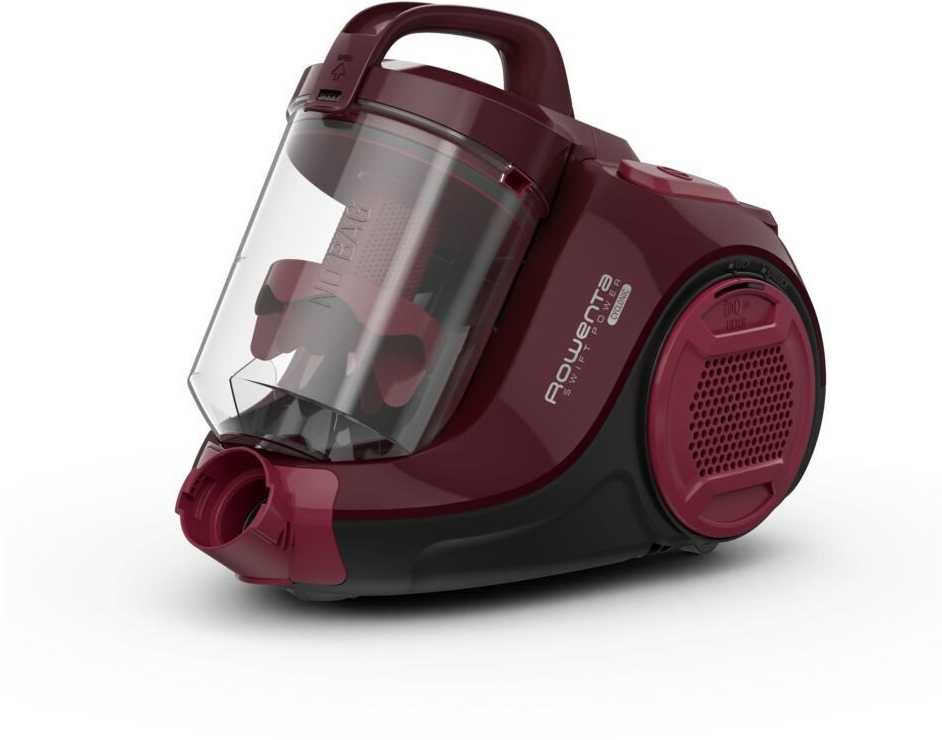 ROWENTA Swift Power Cyclonic - dulkių siurblys tamsiai raudonas