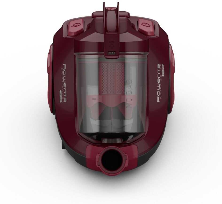 ROWENTA Swift Power Cyclonic - dulkių siurblys tamsiai raudonas