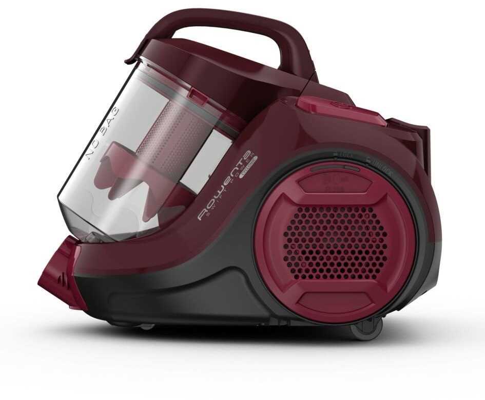ROWENTA Swift Power Cyclonic - dulkių siurblys tamsiai raudonas