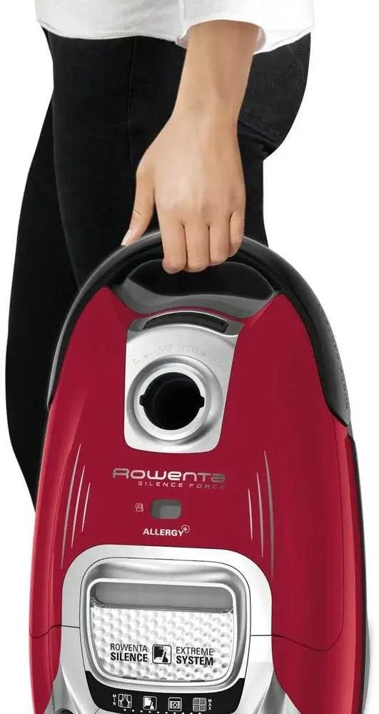 ROWENTA Silence Force Allergy+ – dulkių siurblys raudonas