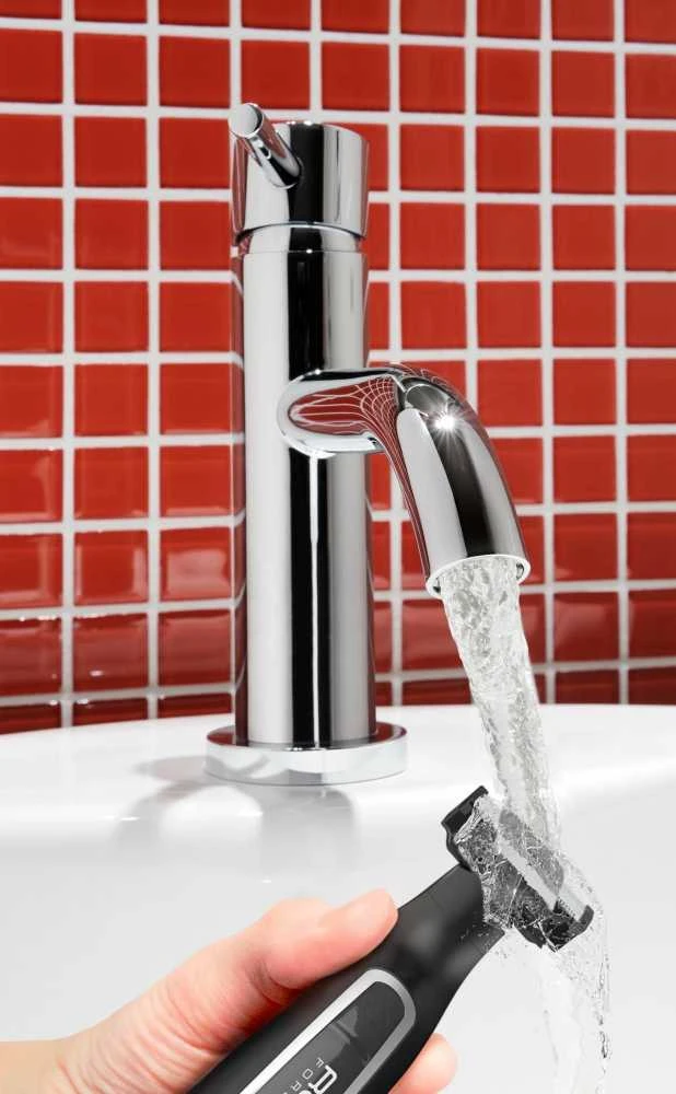 Rowenta Forever Sharp TN6000 barzdos kirpimo mašinėlė „Wet & Dry“ Juoda, Sidabras