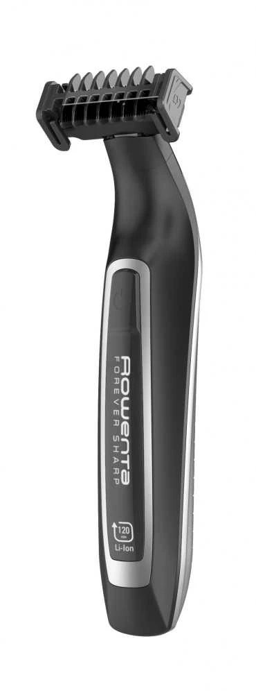 Rowenta Forever Sharp TN6000 barzdos kirpimo mašinėlė „Wet & Dry“ Juoda, Sidabras