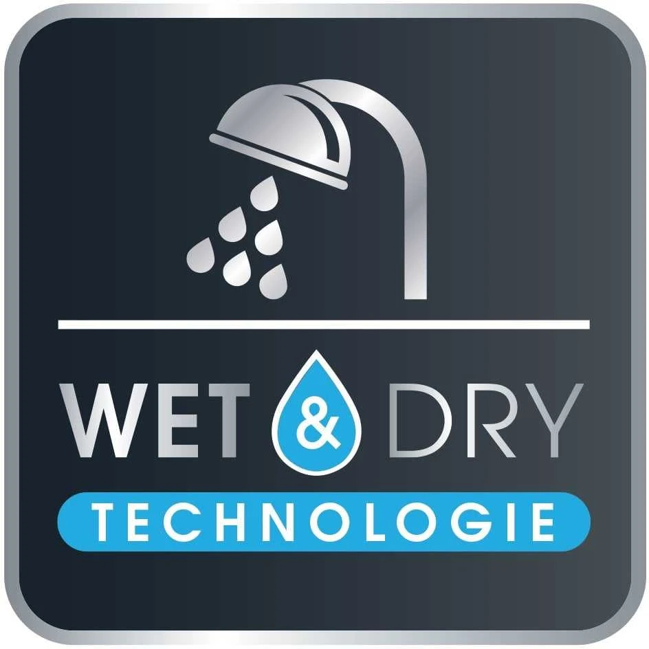 Rowenta Forever Sharp TN6000 barzdos kirpimo mašinėlė „Wet & Dry“ Juoda, Sidabras