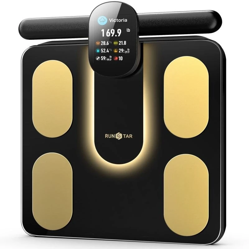 „RunStar 8E SmartScan Pro“ kūno riebalų svarstyklės, juodos (FG2305)