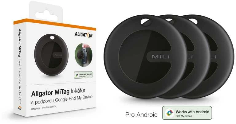 3 vnt. „Aligator MiTags“ rinkinys su „Google Find My Device“ palaikymu