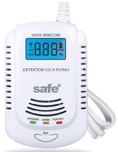 Evolveo SAFE Saugus kombinuotas CO, degių ir sprogių dujų detektorius 808COM