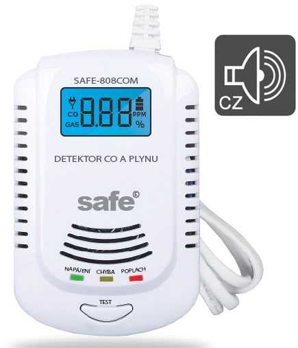 Evolveo SAFE Saugus kombinuotas CO, degių ir sprogių dujų detektorius 808COM