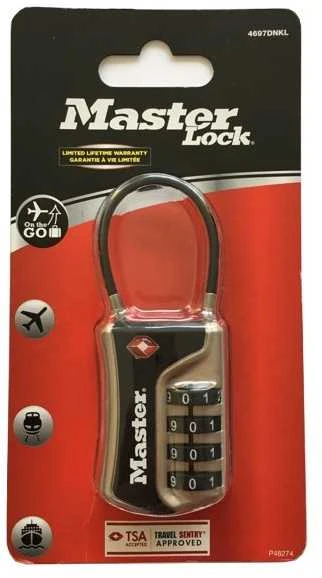 SAFE HOME Master Lock TSA kombinuota pakabinama spyna 4697EURDNKL