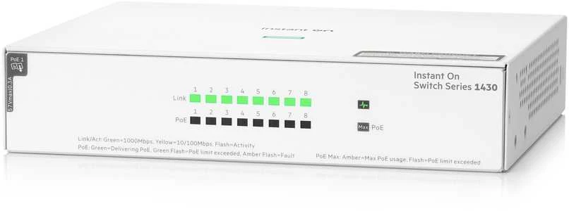 Šakotuvas Hewlett Packard (HP) HPE Aruba Instant On 1430 nevaldomas 8G