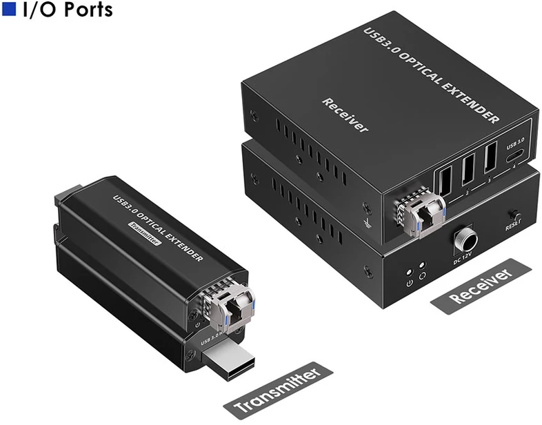 Šakotuvas PremiumCord kuext5 - 150m USB 3.2 Optical Extender