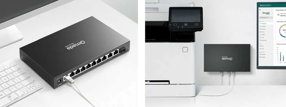 Šakotuvas Tinklo Įranga - TP-Link ES210GP 8-Port Managed Switch PoE 1Gbps