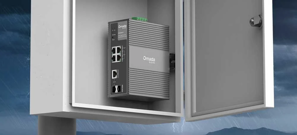 Šakotuvas TP-Link IES206GPP tinklo komutatorius su valdomu gigabito eternetu (10/100/1000) ir maitinimu per eternetą (PoE), Juodas