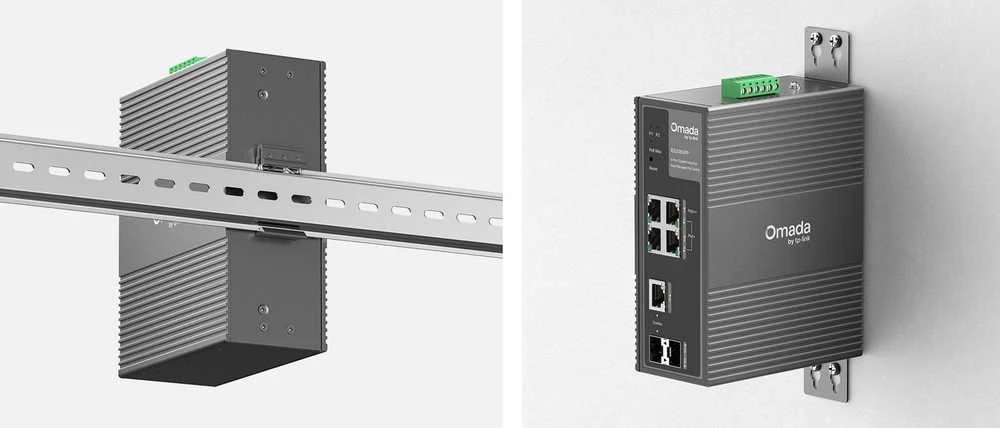 Šakotuvas TP-Link IES206GPP tinklo komutatorius su valdomu gigabito eternetu (10/100/1000) ir maitinimu per eternetą (PoE), Juodas
