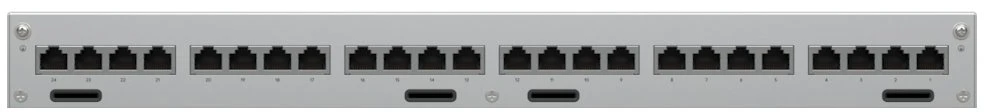 Šakotuvas Ubiquiti UACC-ETH-SP-Panel-24, 600 V, 10 Gbit/s, Pilkas, SGCC, 1U, 2kg