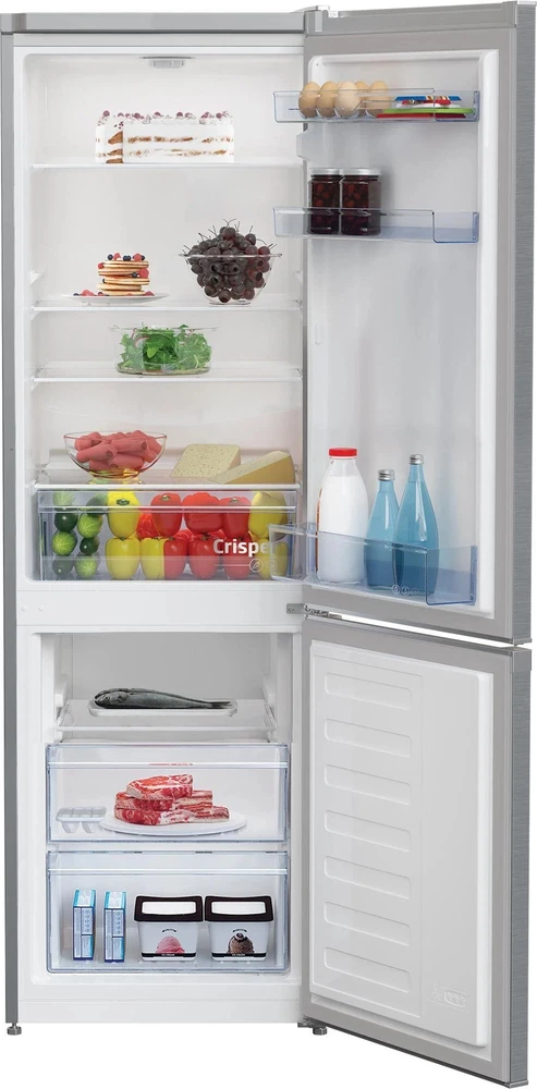 BEKO Šaldytuvas RCSA270K40SN, Energy class E, Height 171cm, Inox