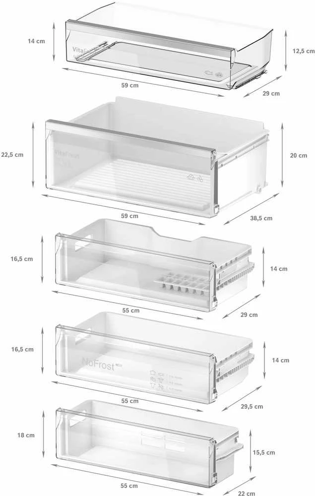 Bosch Serie 4 KBN96VFE0 fridge-šaldiklis Built-in 383 L E Baltas