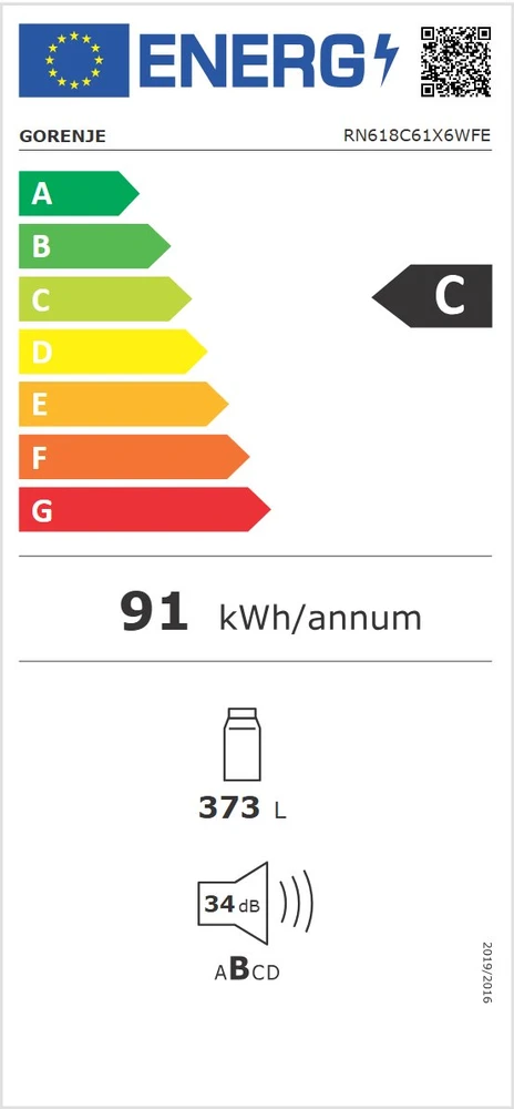 Šaldytuvas Gorenje RN618C61X6WFE
