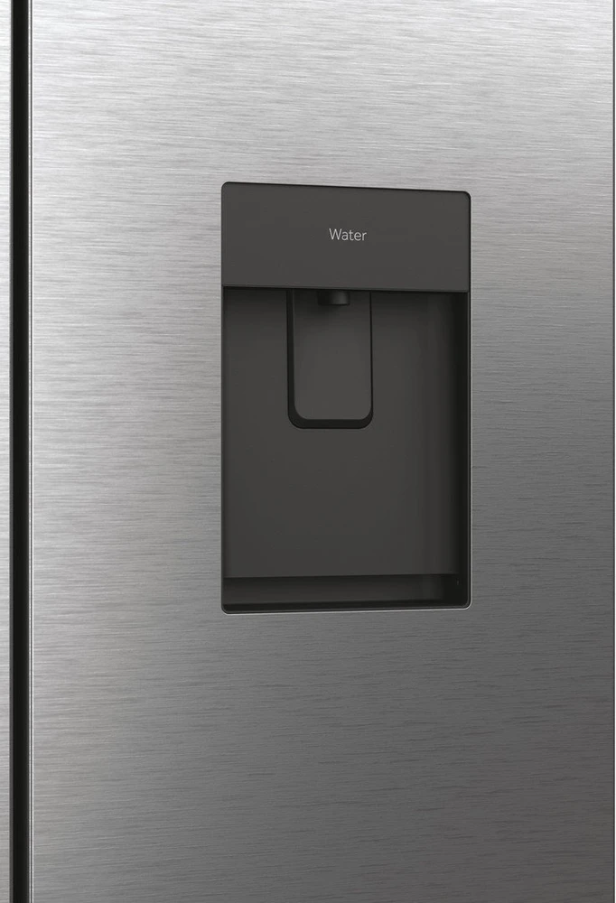 Šaldytuvas Šaldytuvo derinys Haier HFR7720DWMP, 477 litrai, „No Frost“, „Air Surround“, drėgmės zona, „My Zone“, vandens dozatorius, supervėsinimas, superšaldymas, butelių lentyna, D klasė, aukštis 201 cm, nerūdijantis plienas