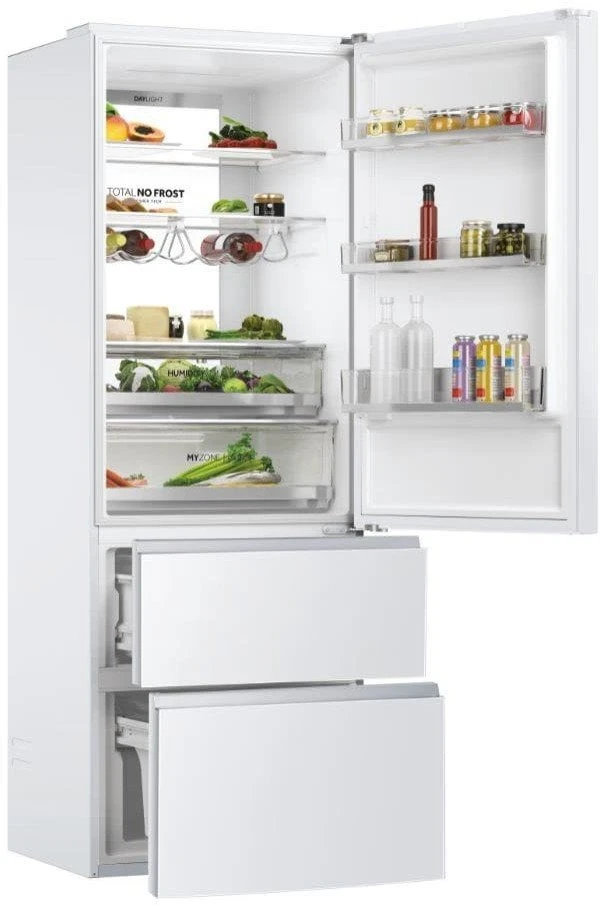 Šaldytuvas Haier HTW7720DNGW, Baltos spalvos
