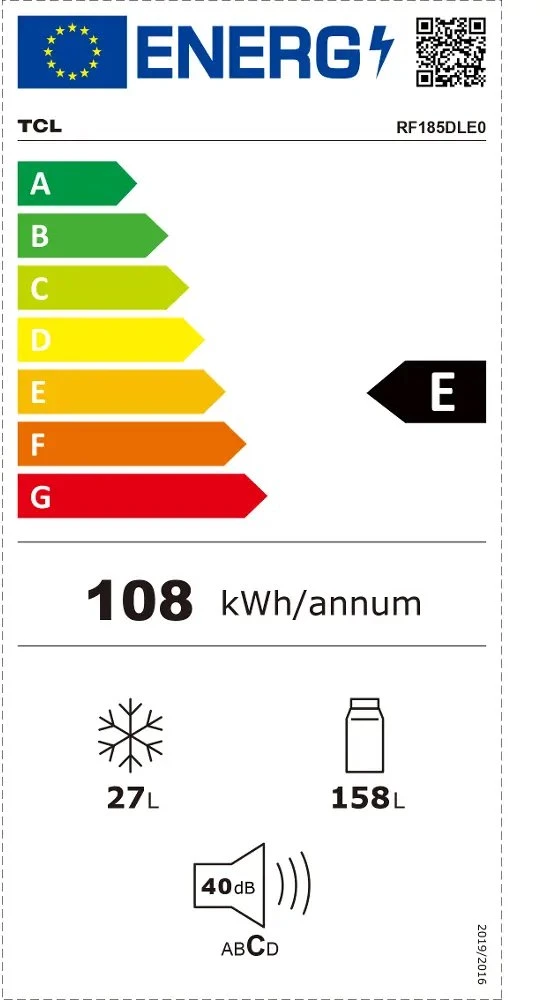 Šaldytuvas TCL RF185DLE0