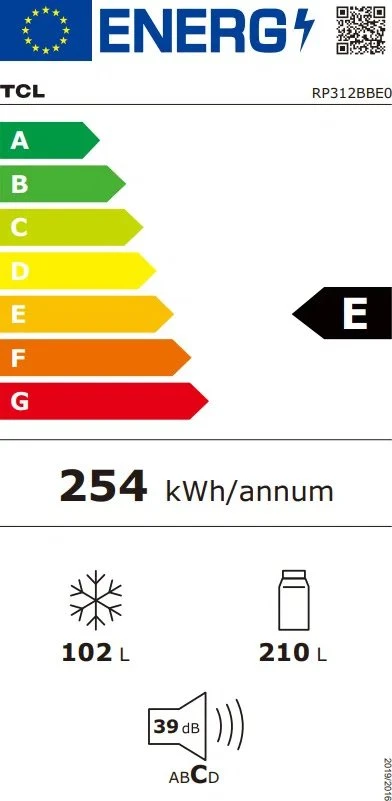 Šaldytuvas TCL RP312BBE0
