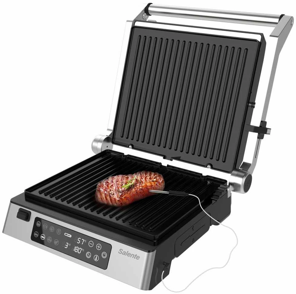 „Evolveo Salente FlamePro“ kontaktinė kepsninė su išoriniu temperatūros zondu